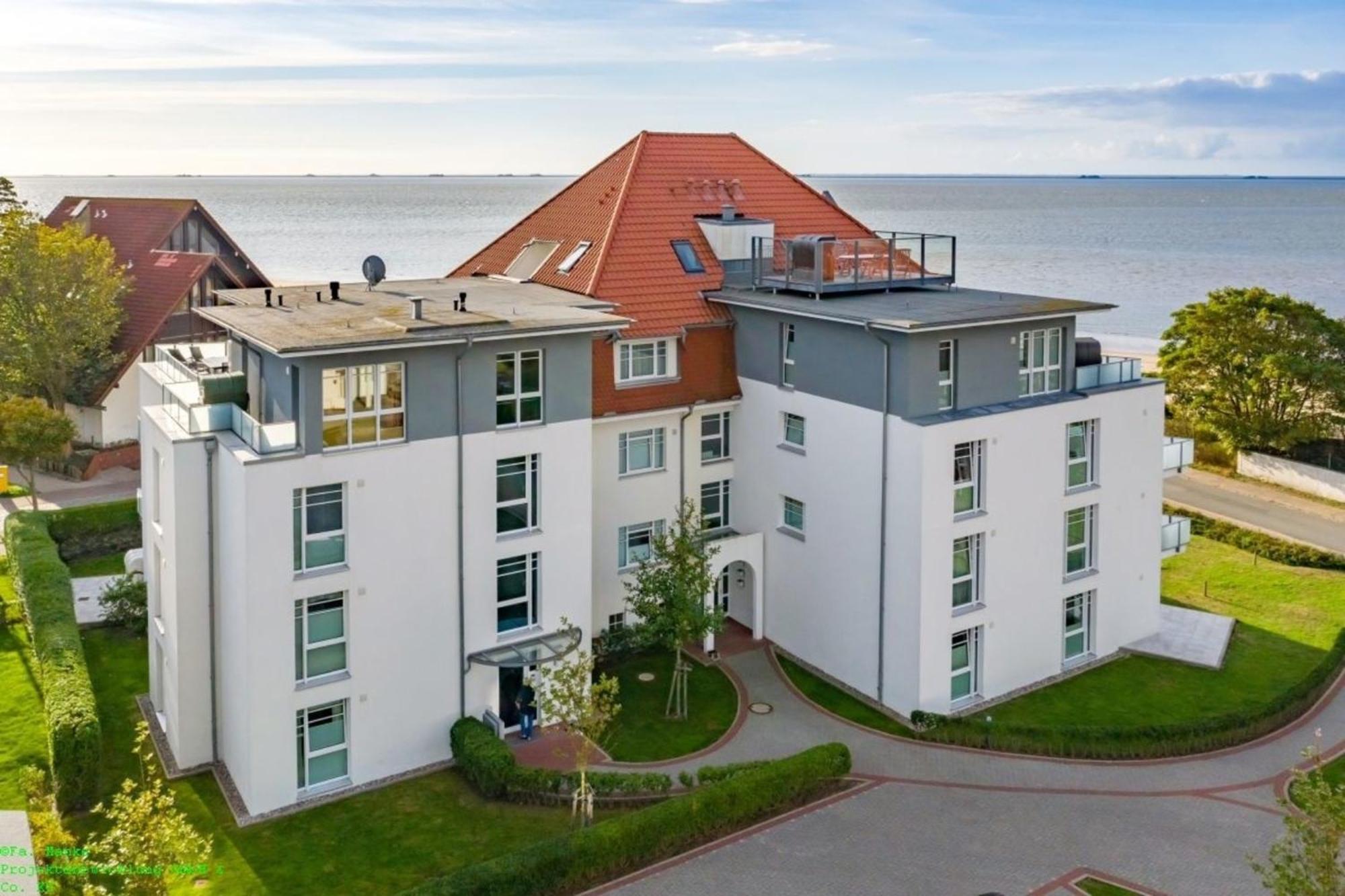 Ferienwohnung Schloss am Meer - Whg3 große Terrasse mit Meerblick Wyk auf Föhr Exterior foto