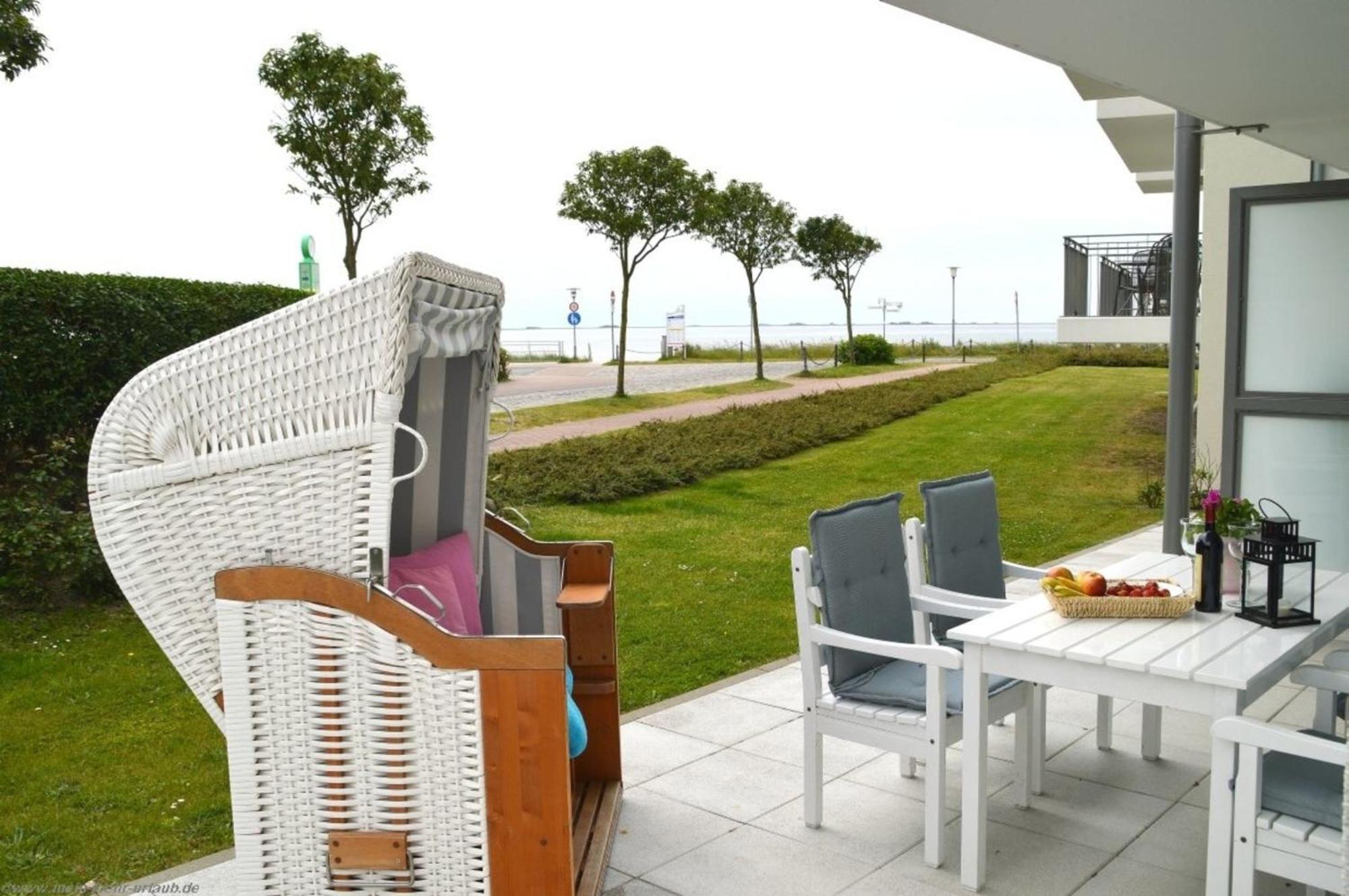 Ferienwohnung Schloss am Meer - Whg3 große Terrasse mit Meerblick Wyk auf Föhr Exterior foto